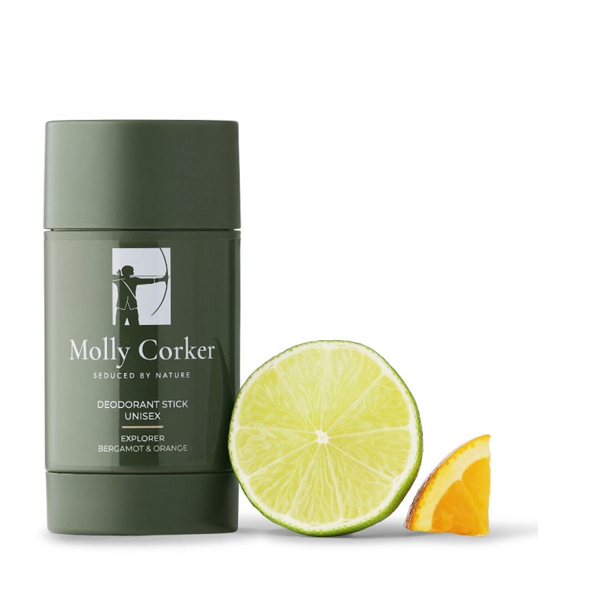 Molly Corker - Natural deodorant stick - Bergamot | Orange - Explorer