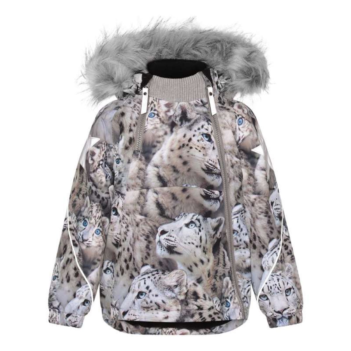 Molo - Vinterjakke Hopla Fur - Snowy Leopards - 92