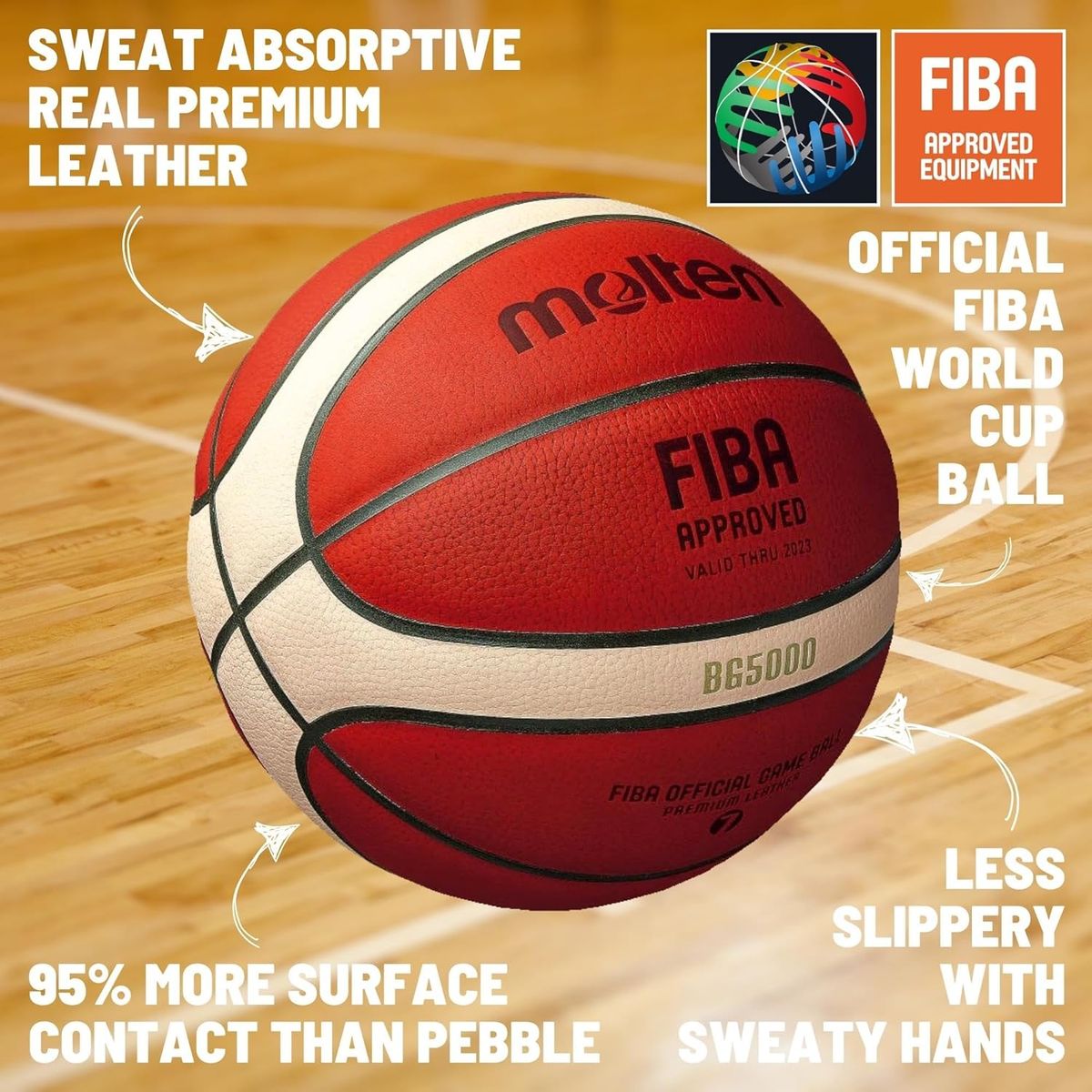 Molten basketball BG5000 FIBA godkendt