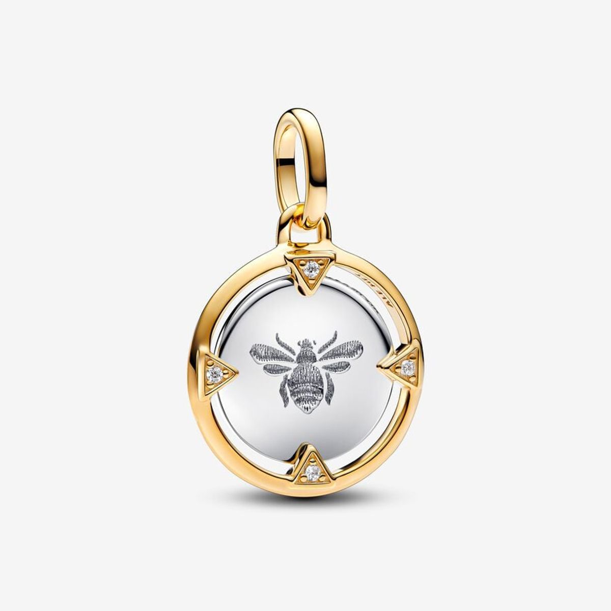 Moments Bee Medallion Unik Metalblanding Charm fra Pandora