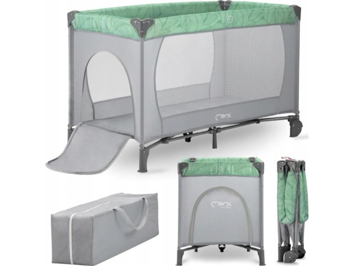 Momi Momi Belove Tourist Cot Folding Cot Grøn