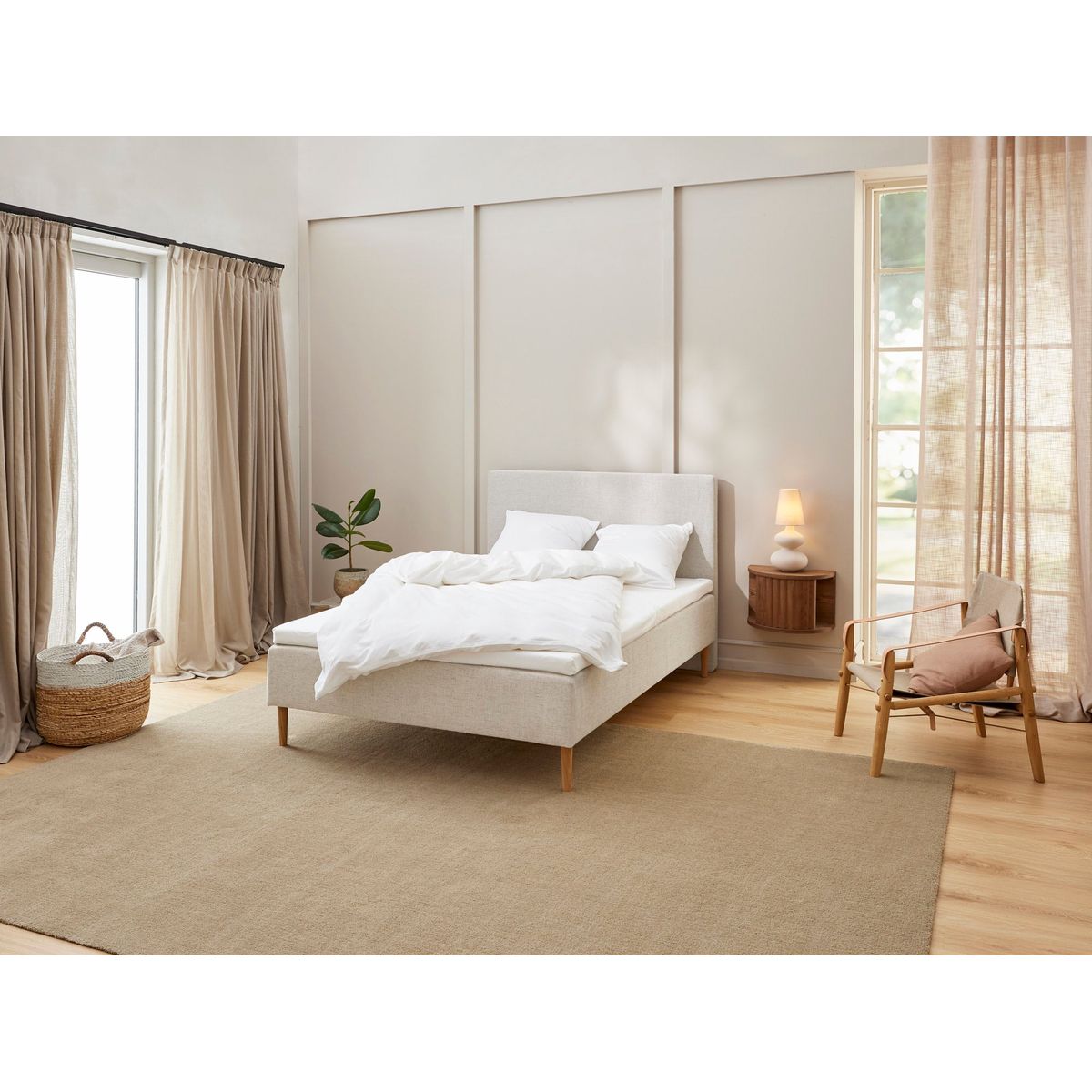 Monark - Komfort | Boxmadras (Sand) 105x210 cm.