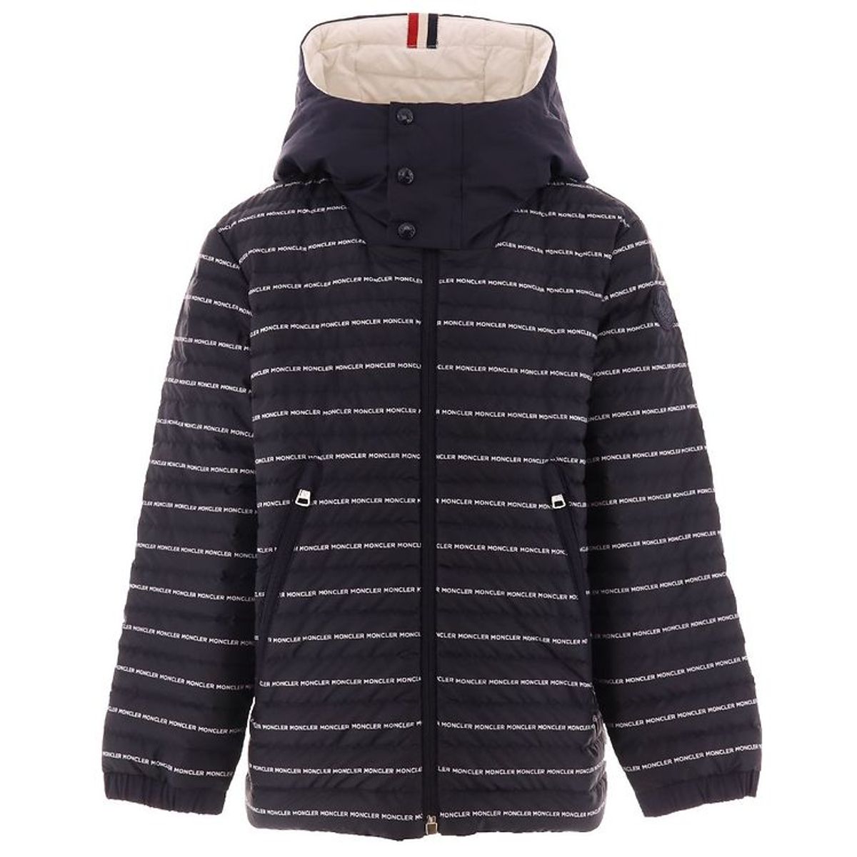 Moncler Dunjakke - Bergo - Sort m. Logostriber