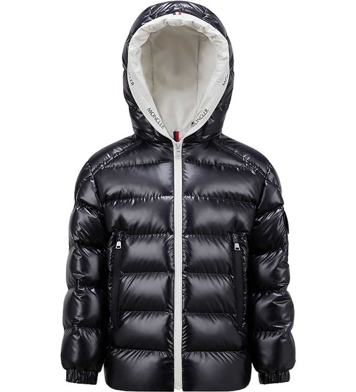 Moncler Dunjakke - Ganzorig - Medium Blue m. Hvid