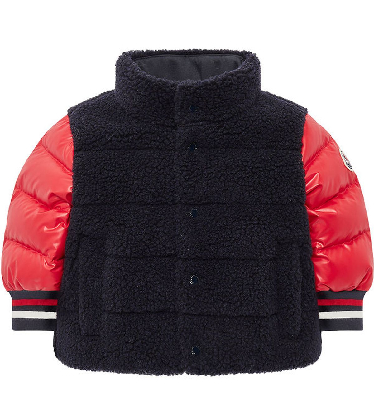 Moncler Dunjakke m. Fleece - Tyler - Navy m. Rød