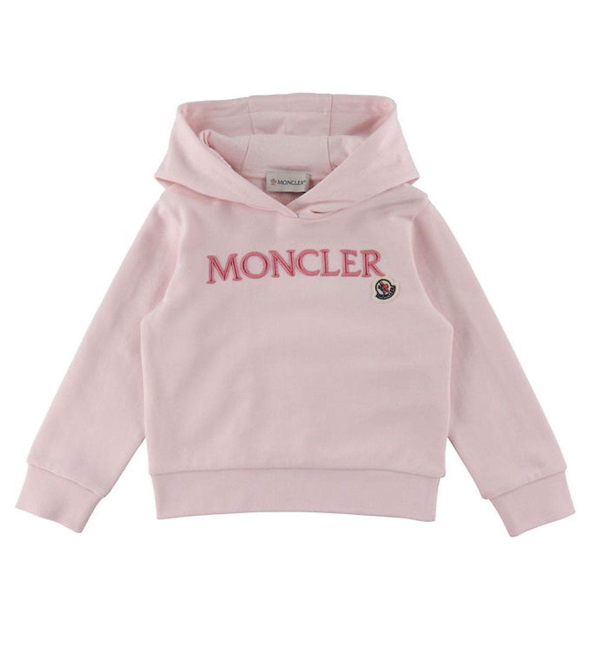 Moncler Hættetrøje - Rosa m. Broderi