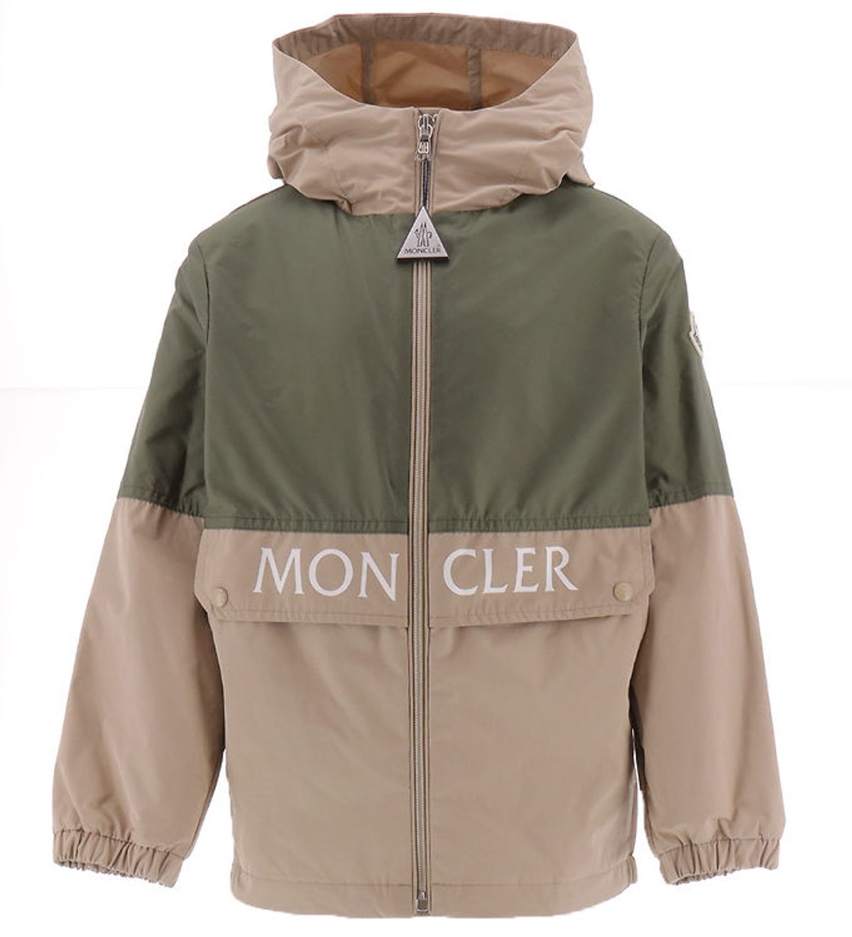 Moncler Jakke - Joly - Beige/Mørkegrøn