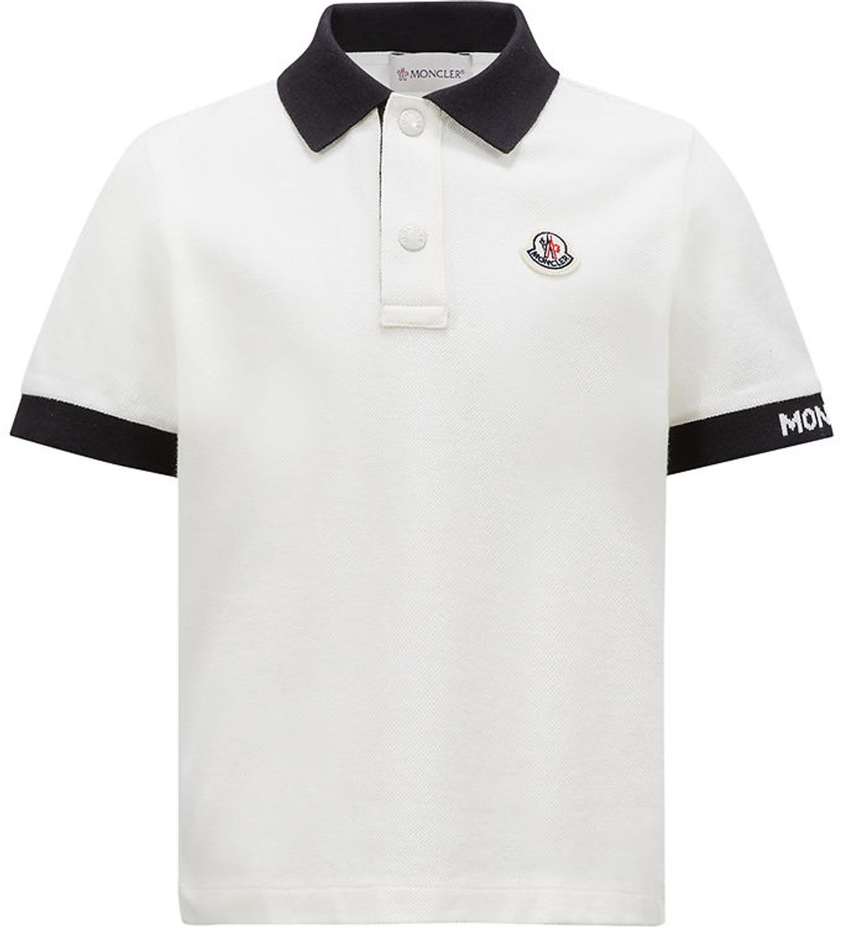 Moncler Polo - Hvid m. Sort