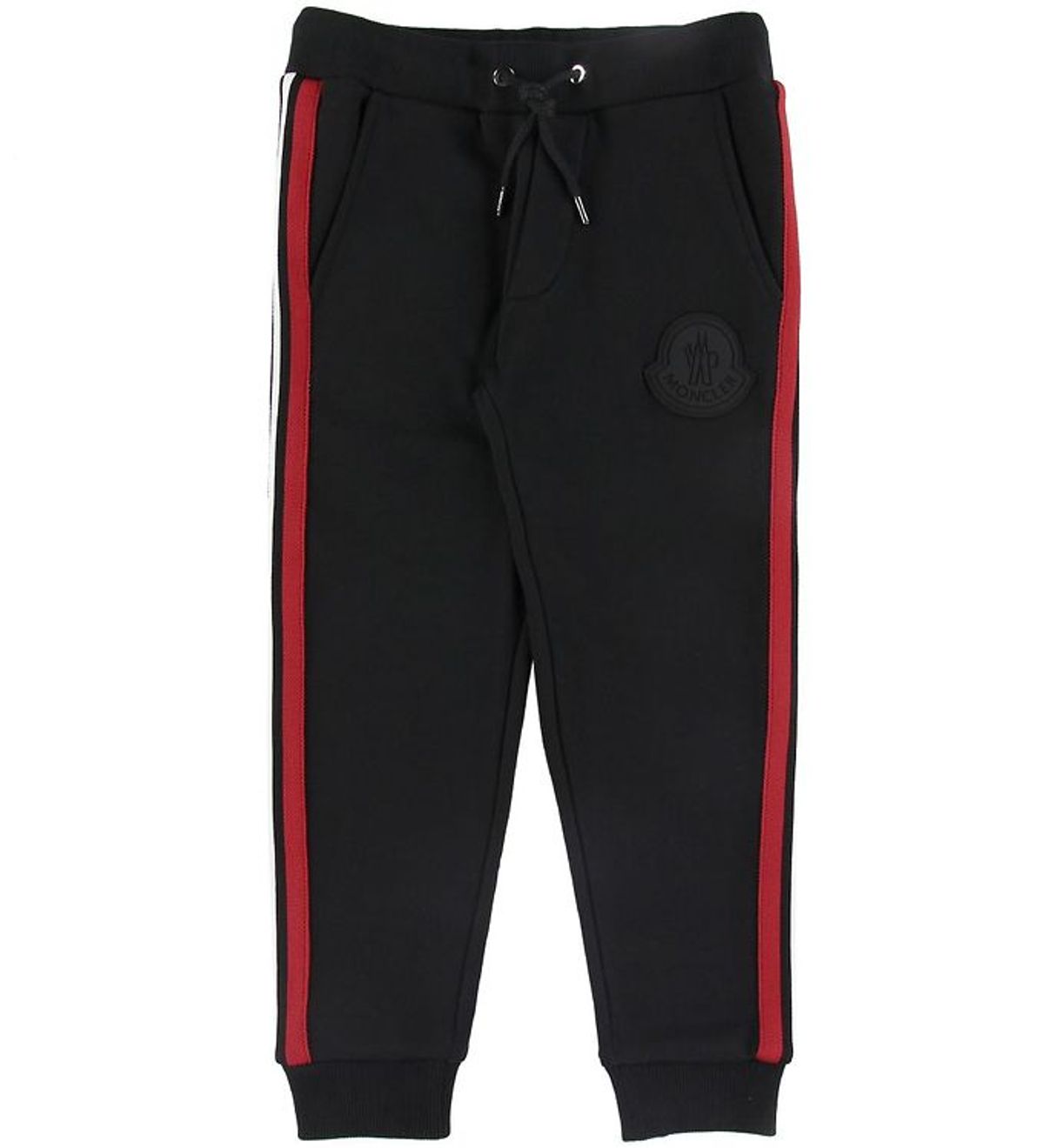 Moncler Sweatpants - Sort m. Rød Stribe