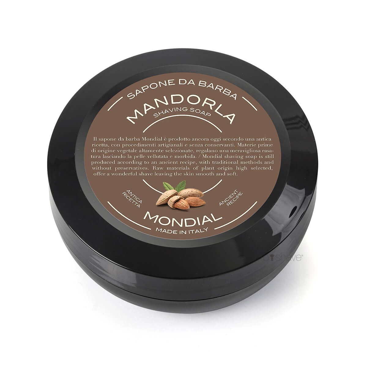 Mondial Shaving Barbersæbe, Mandel, 60 gr.