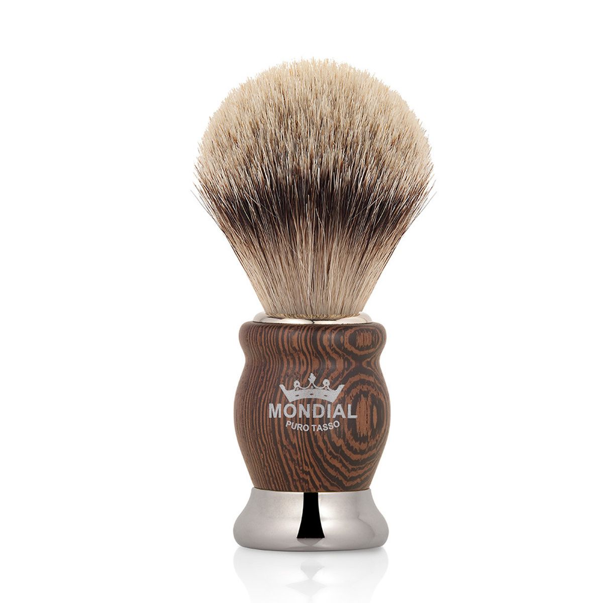 Mondial Silvertip Badger Barberkost, Heritage, Wenge træ