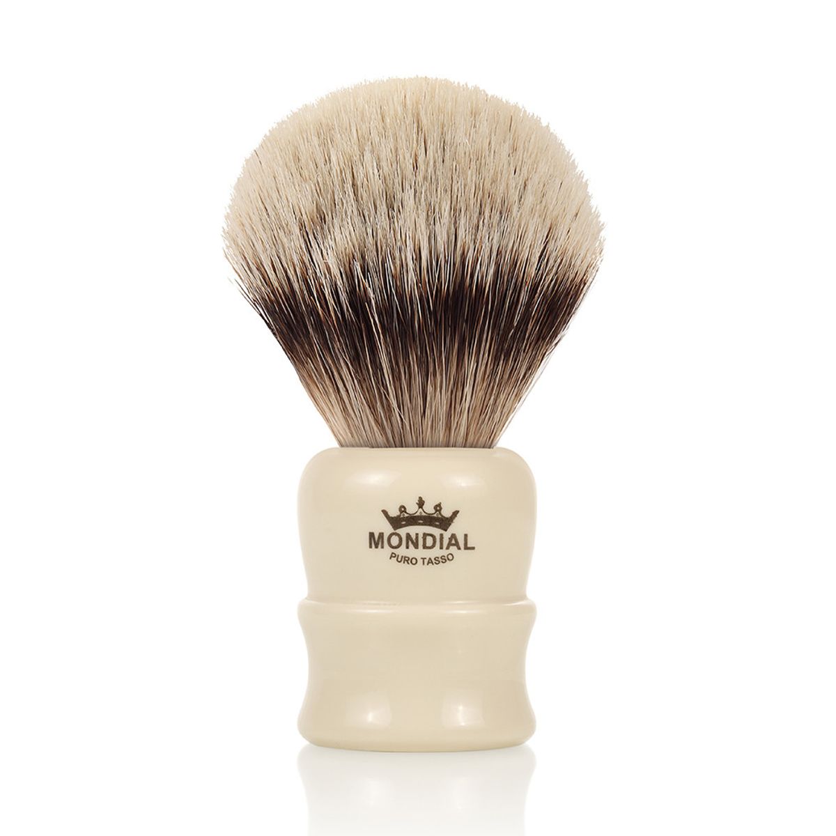 Mondial Silvertip Badger Barberkost, Lancaster, Ivory