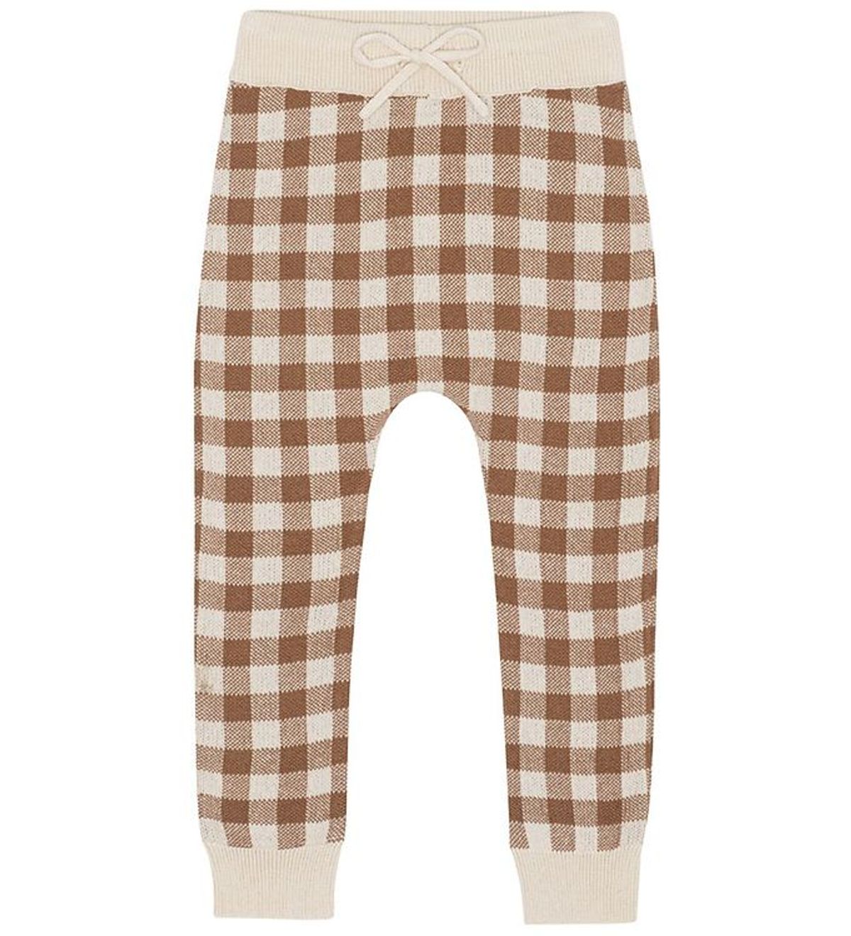 Monsieur Mini Leggings - Gingham - Offwhite/Toffee