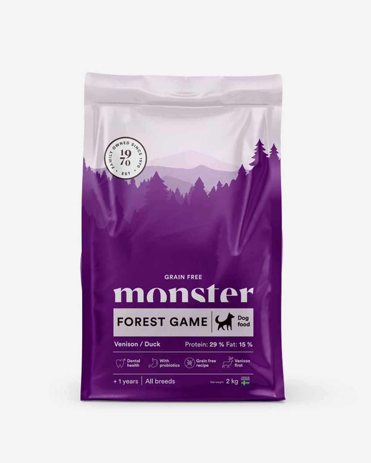 Monster Forest Game - Kornfrit, Vildt og And - 2kg