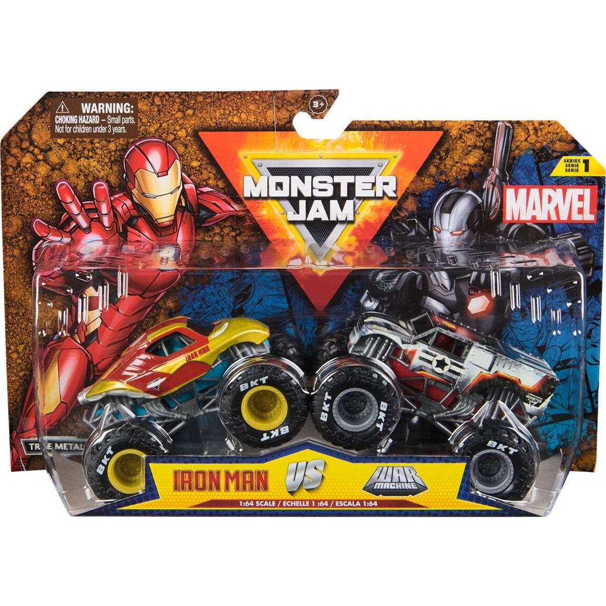 Monster Jam - Monster Trucks - 1:64 - Iron Man Vs War Machine