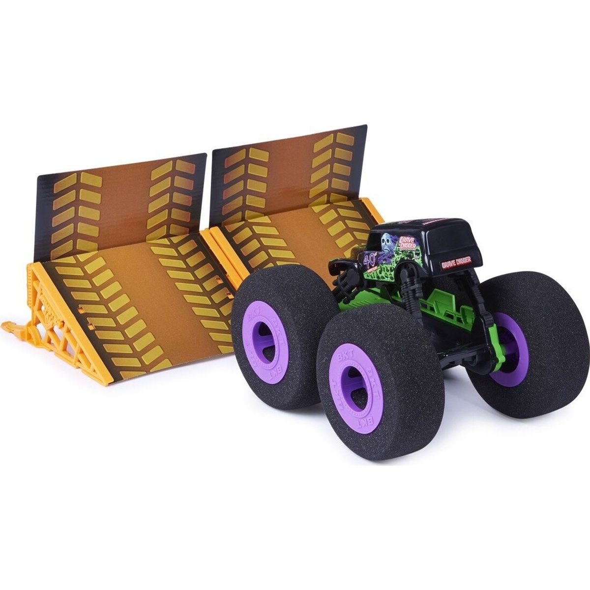 Monster Jam - Rc Grave Digger - Ramp Champ Sæt - 1:15 - Fjernstyret Monster Truck