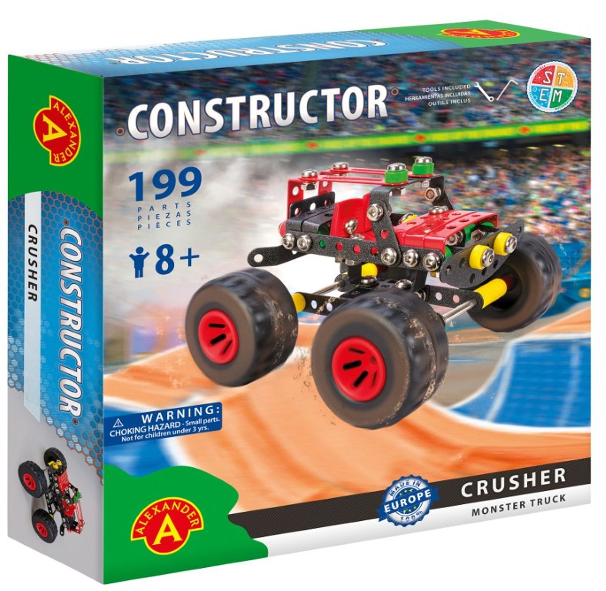 Monster Truck Metal Konstruktionsbyggesæt - Crusher