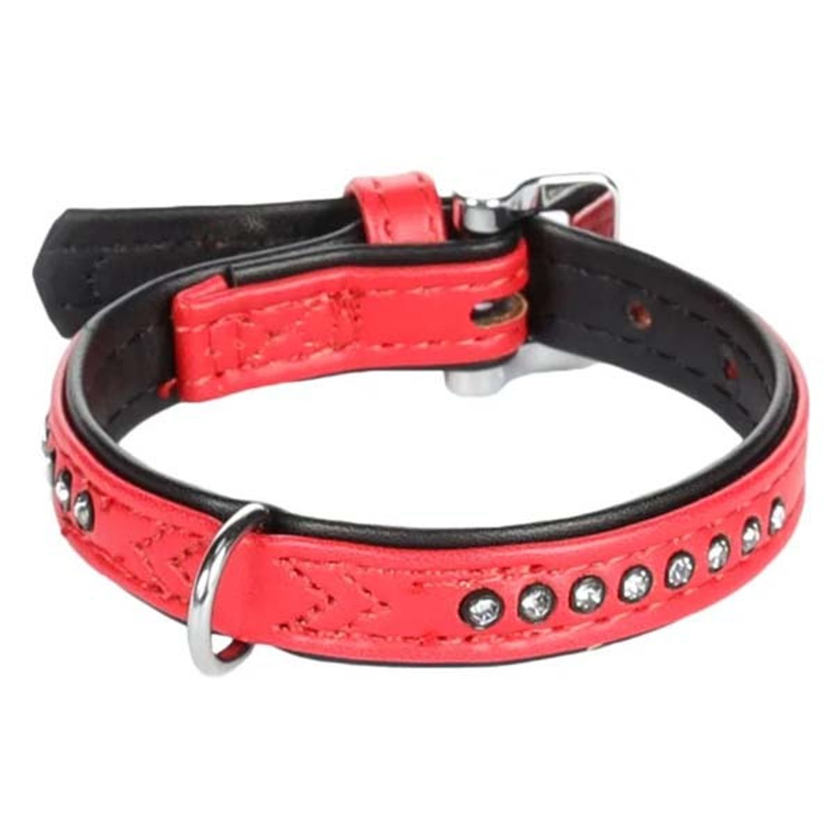 Monte Carlo hundehalsbånd rød-24 cm