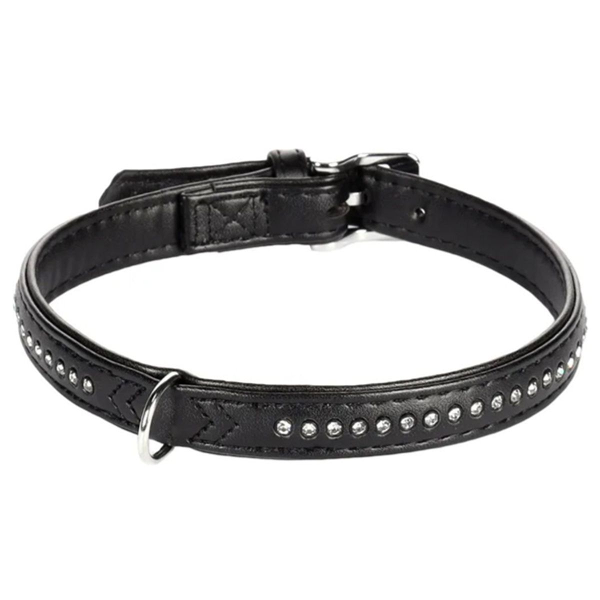 Monte Carlo hundehalsbånd sort-24 cm