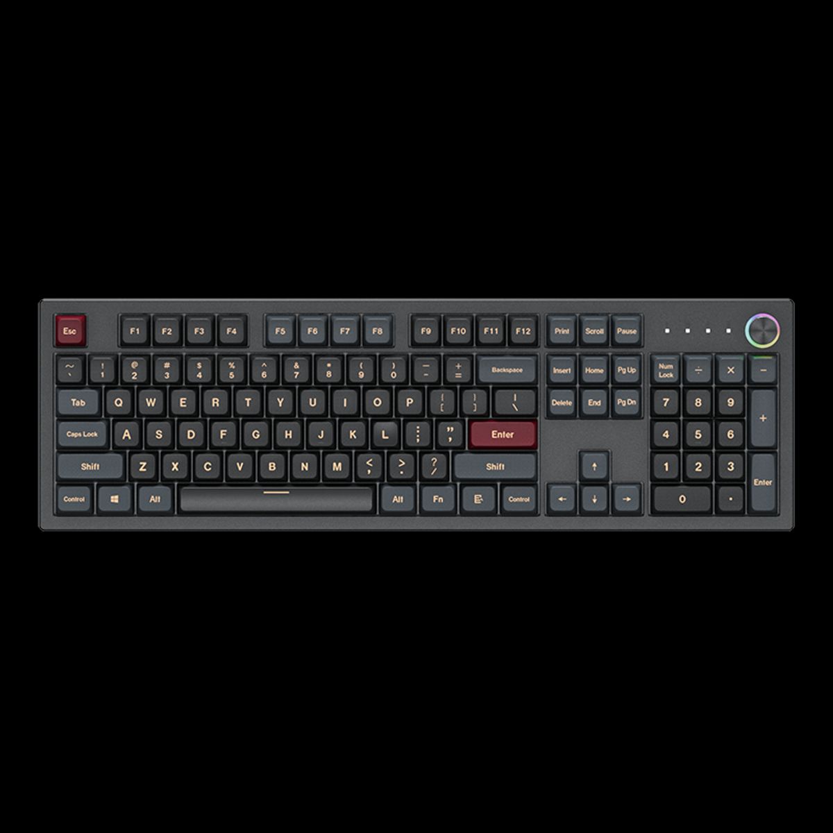 Montech MKey Fullsize Darkness - Gateron G Pro 2.0 Brun - Blå/Hvid