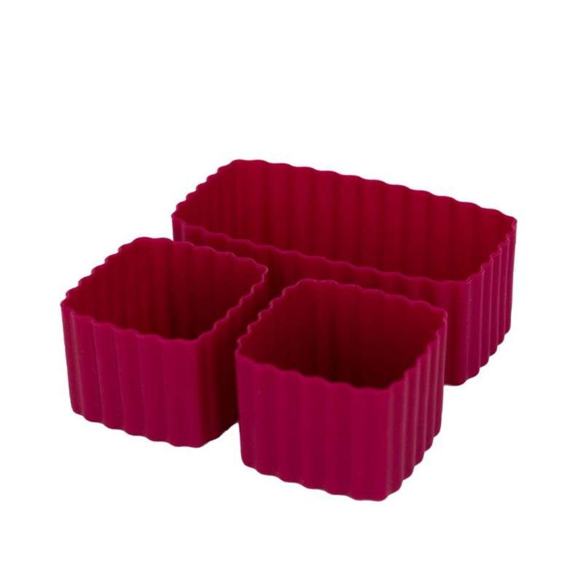 MontiiCo Mix Bento Silicone Cups - 3 stk. - Crimson