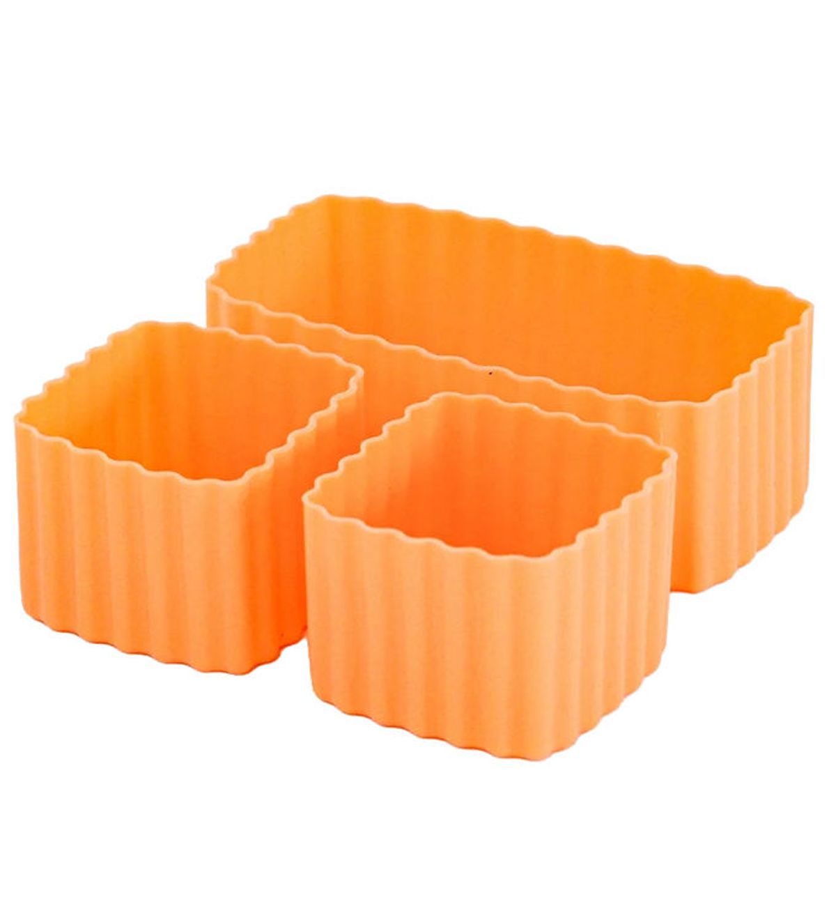 MontiiCo Silikoneforme - Bento Cups Mixed - 3 stk. - Tangerine