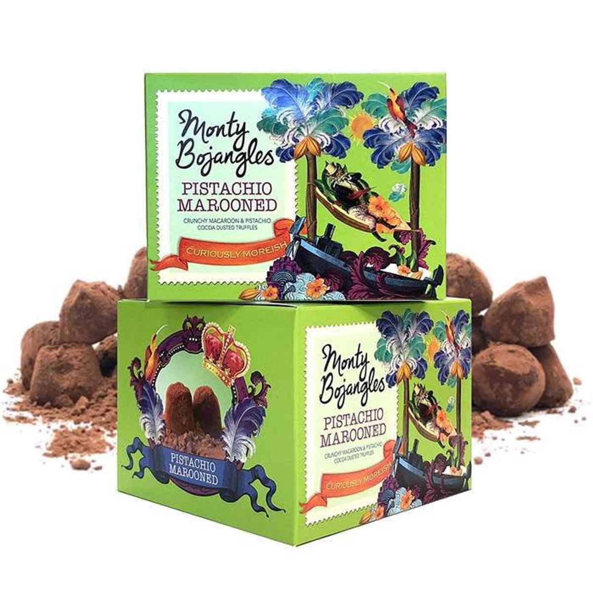 Monty Bojangles Chokoladetrøffel Pistacie 150 G