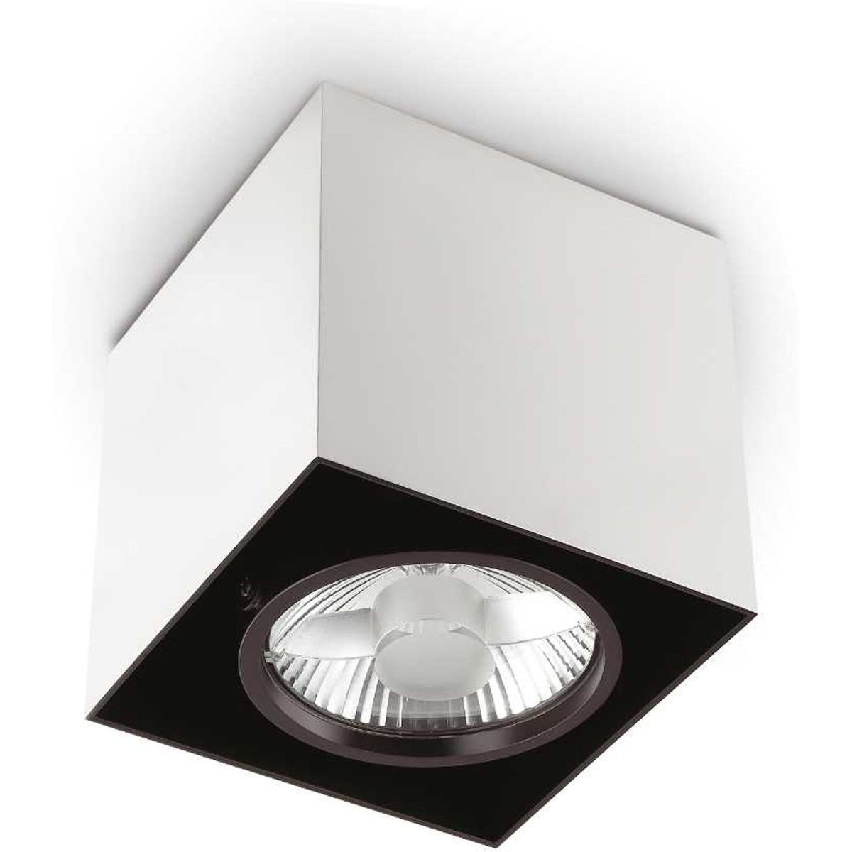 Mood, Loftslampe, GU10 max 1 x 28W, GU10, hvid/sort, aluminium, metal, L90xH104xB90mm