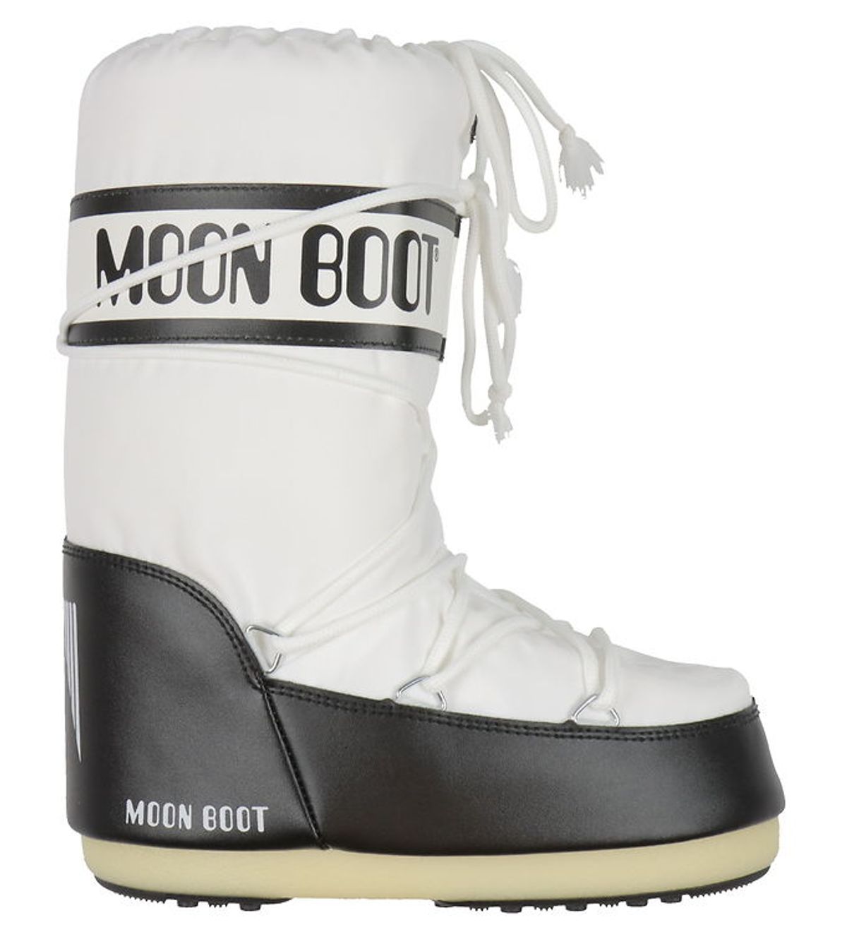 Moon Boot Vinterstøvler - Icon Nylon - Sort/Hvid