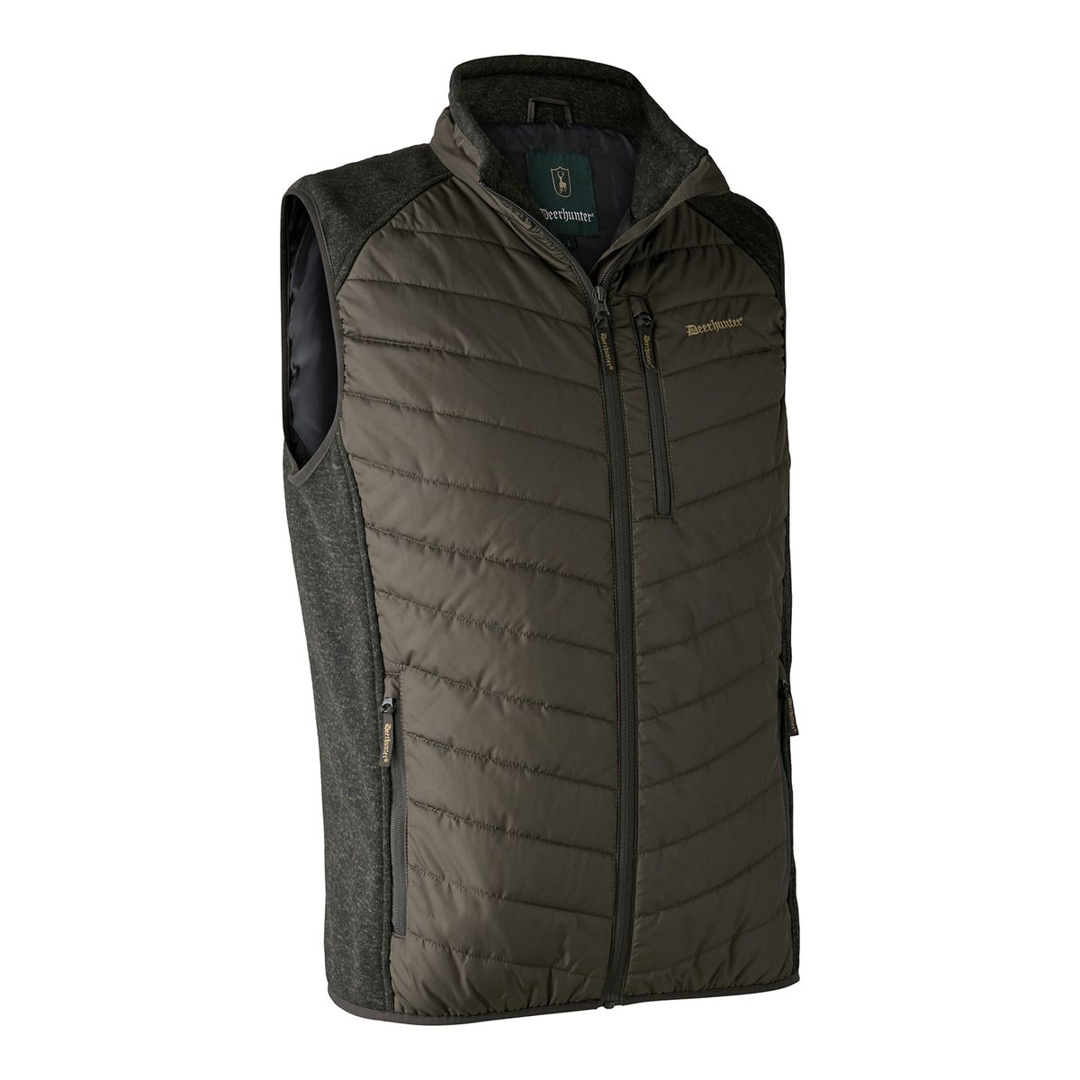 Moor vatteret vest med strik - Timber - 5XL