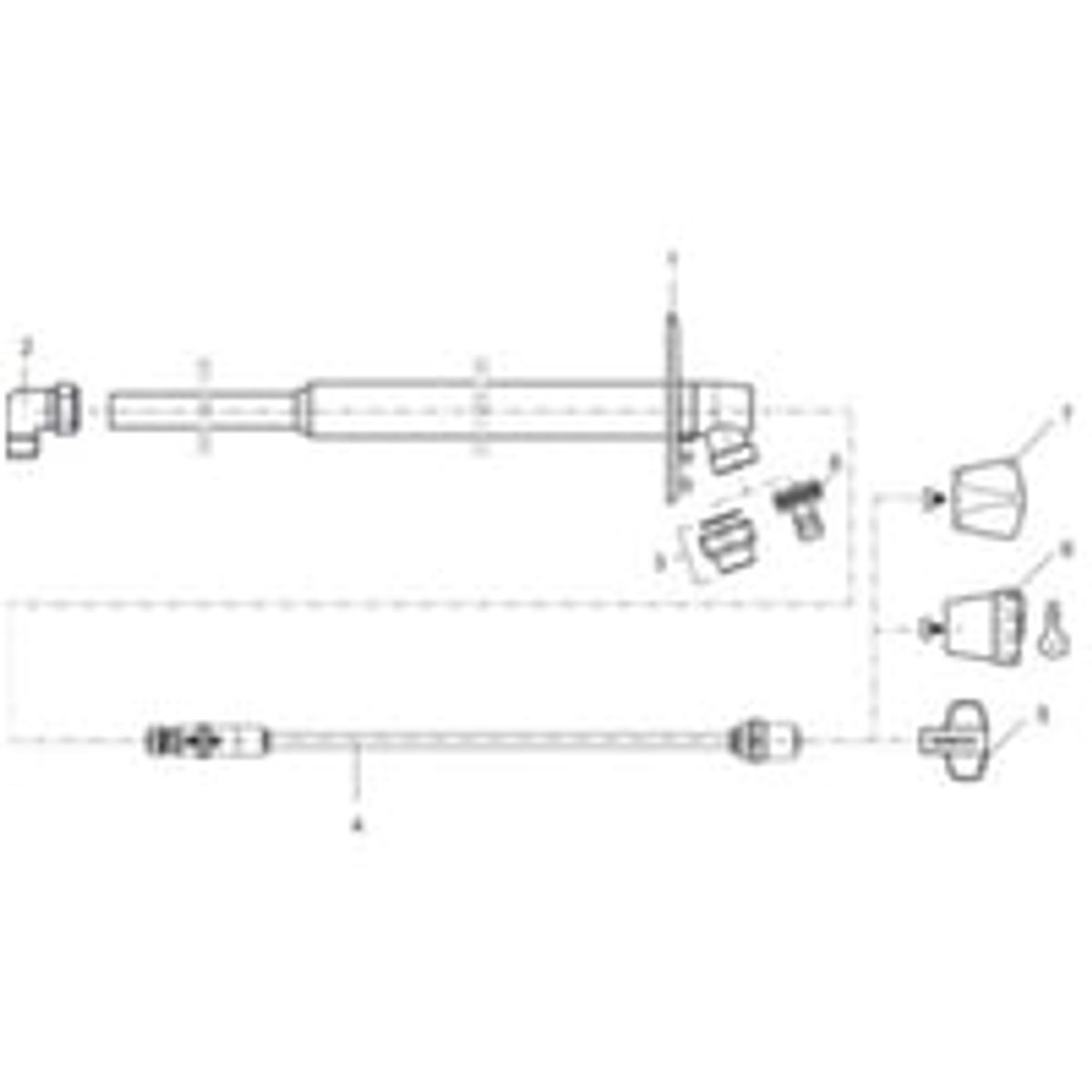 Mora garden ll komplet inderspindel 150 mm (totallngde 230 mm) til mora garden ll vvs nr. 743453514