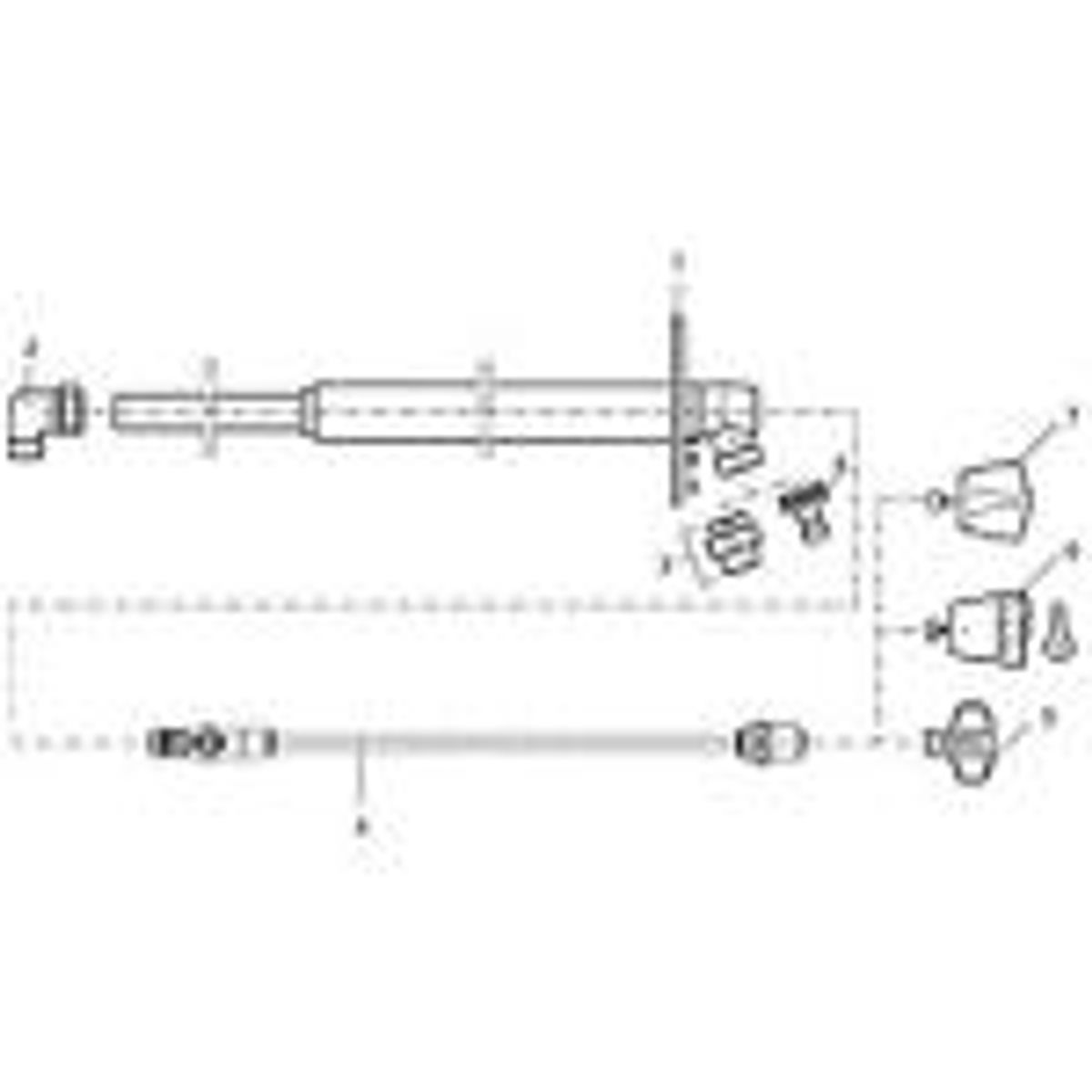 Mora garden ll komplet inderspindel 150 mm (totallængde 230 mm) til Mora garden ll vvs nr. 743453514