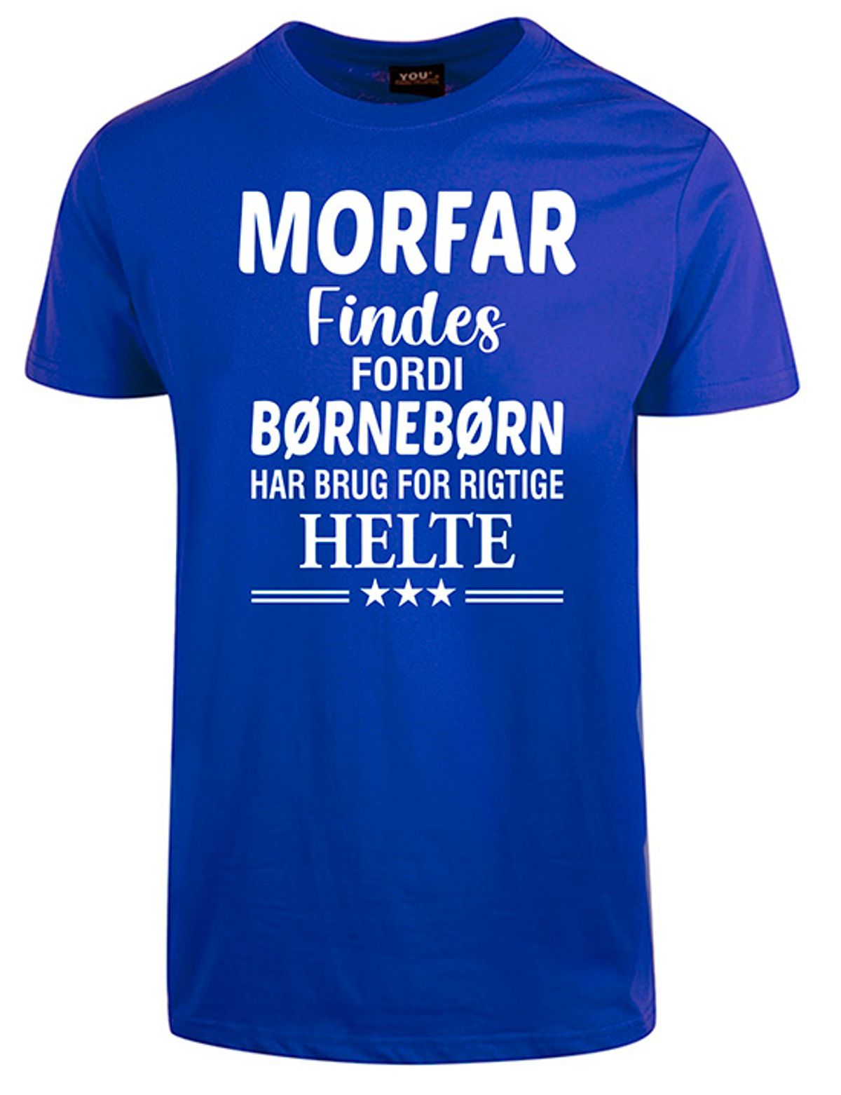 Morfar findes fars dag t-shirt - Koboltblå