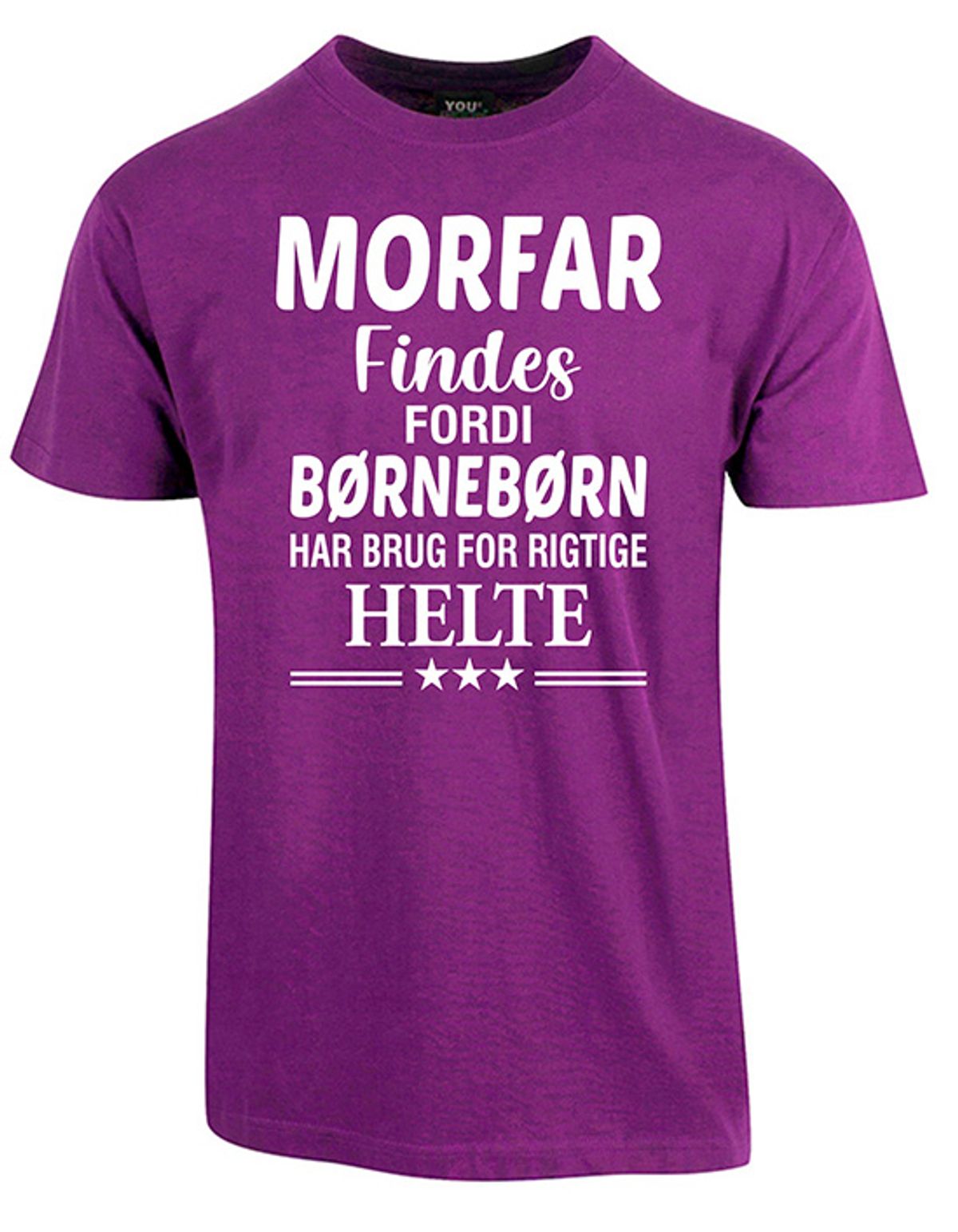 Morfar findes fars dag t-shirt - Lilla