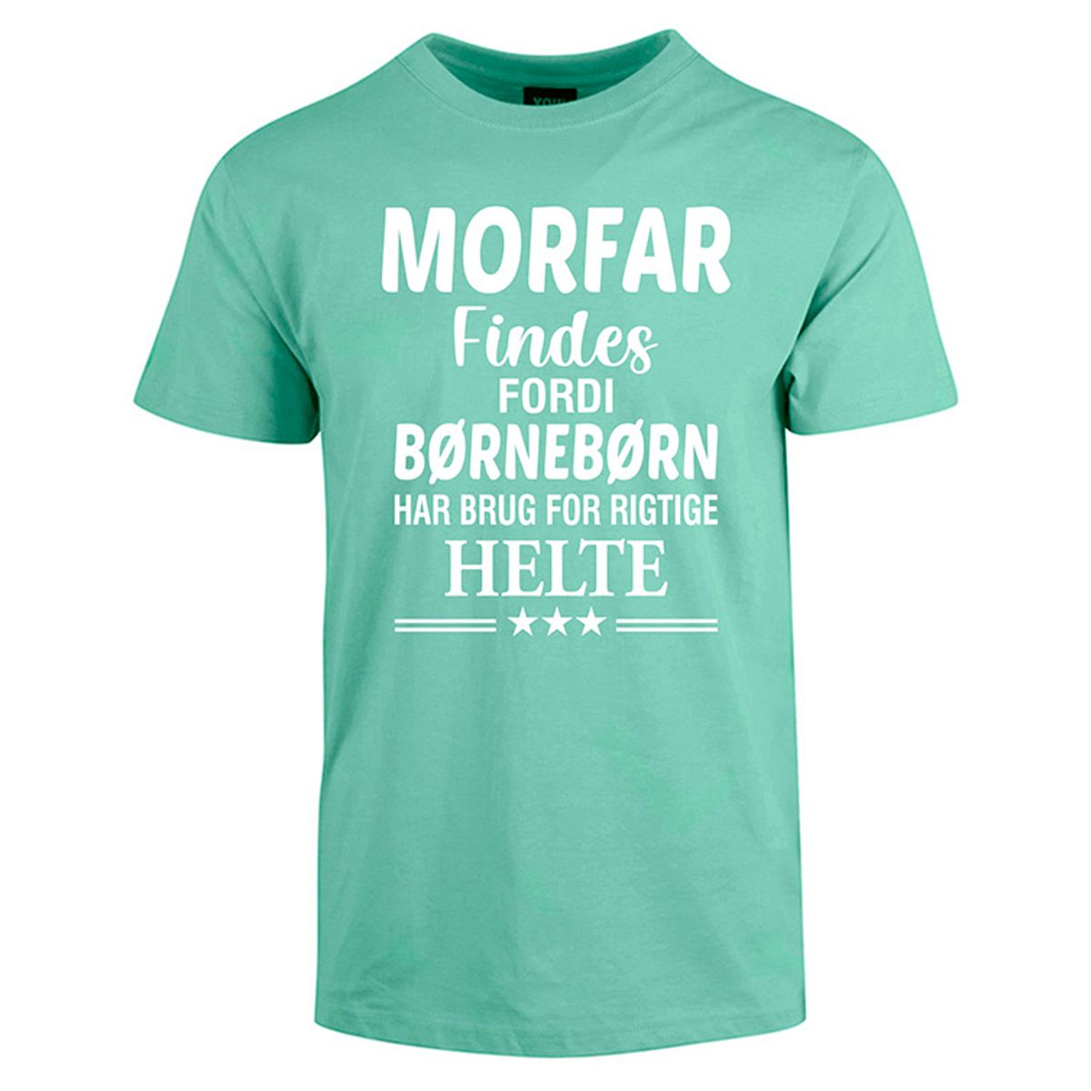 Morfar findes fars dag t-shirt - Mintgrøn