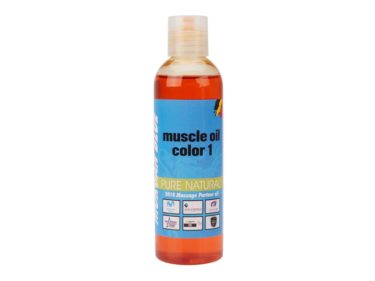 Morgan Blue Muscle oil 1 - 200 ml. -Olie med farve sommer