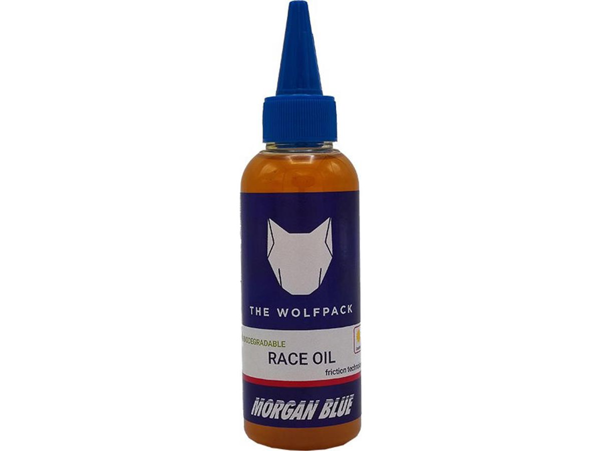 Morgan Blue Race oil Bio - Kædeolie 125 ml til tørt vejr - 100% Biologisk nedbrydeligt