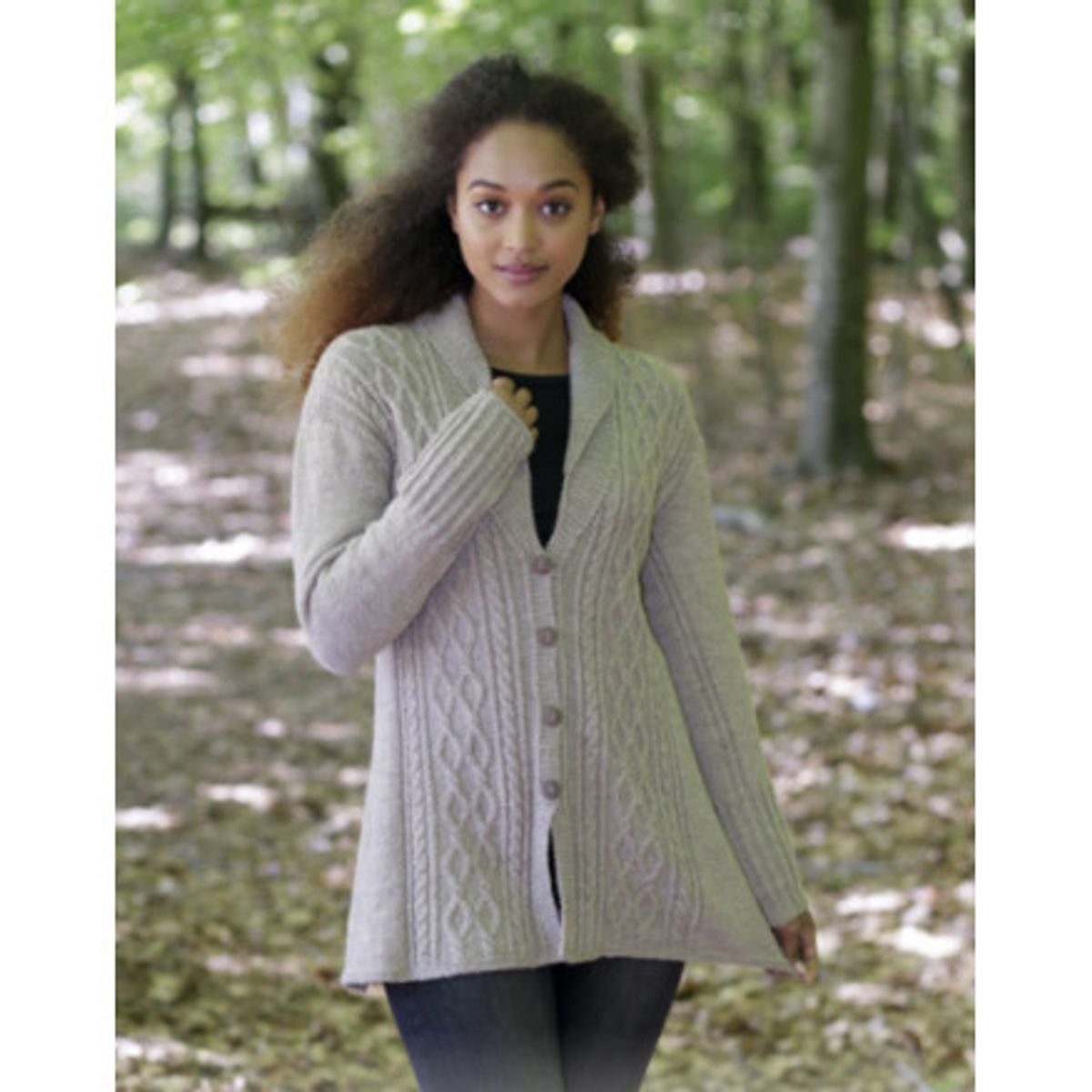 Morgan's Daughter Jacket by DROPS Design - Jakke Strikkeopskrift str. - Large