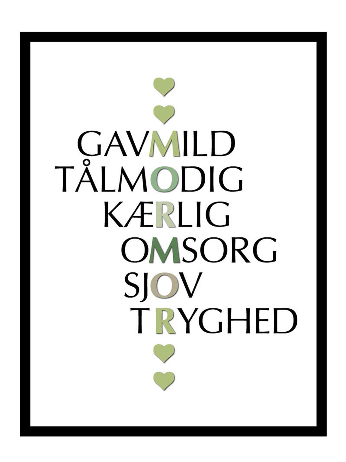 Mormor citater plakat