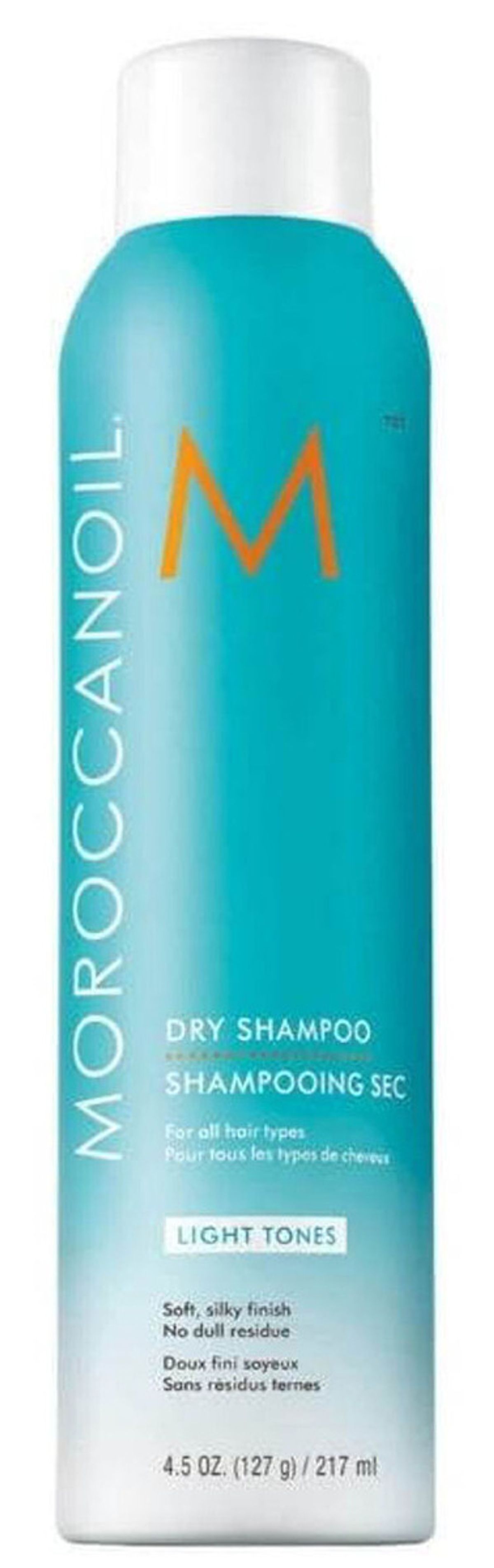 Moroccanoil dry shampoo for all hair types light tones 217ml