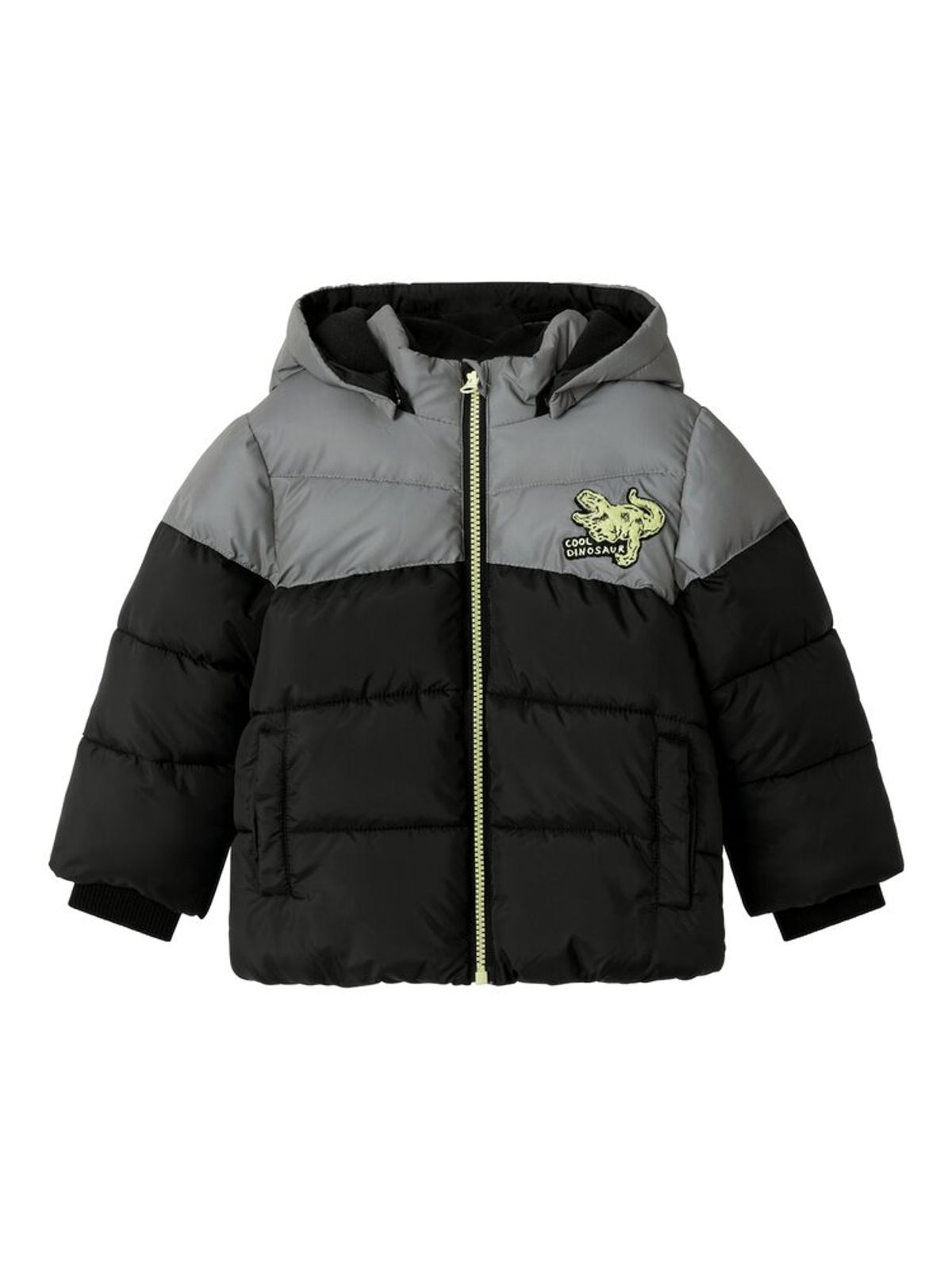 Morten puffer jakke dino - BLACK - 80