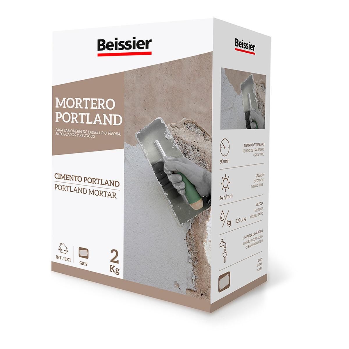 Mortersæt Beissier 70303-001 Portland Grå 2 Kg