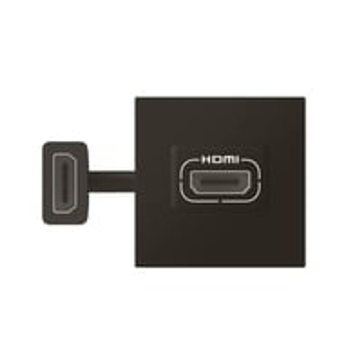 Mosaic AV HDMI udtag forlnger 15cm kabel 2M sort