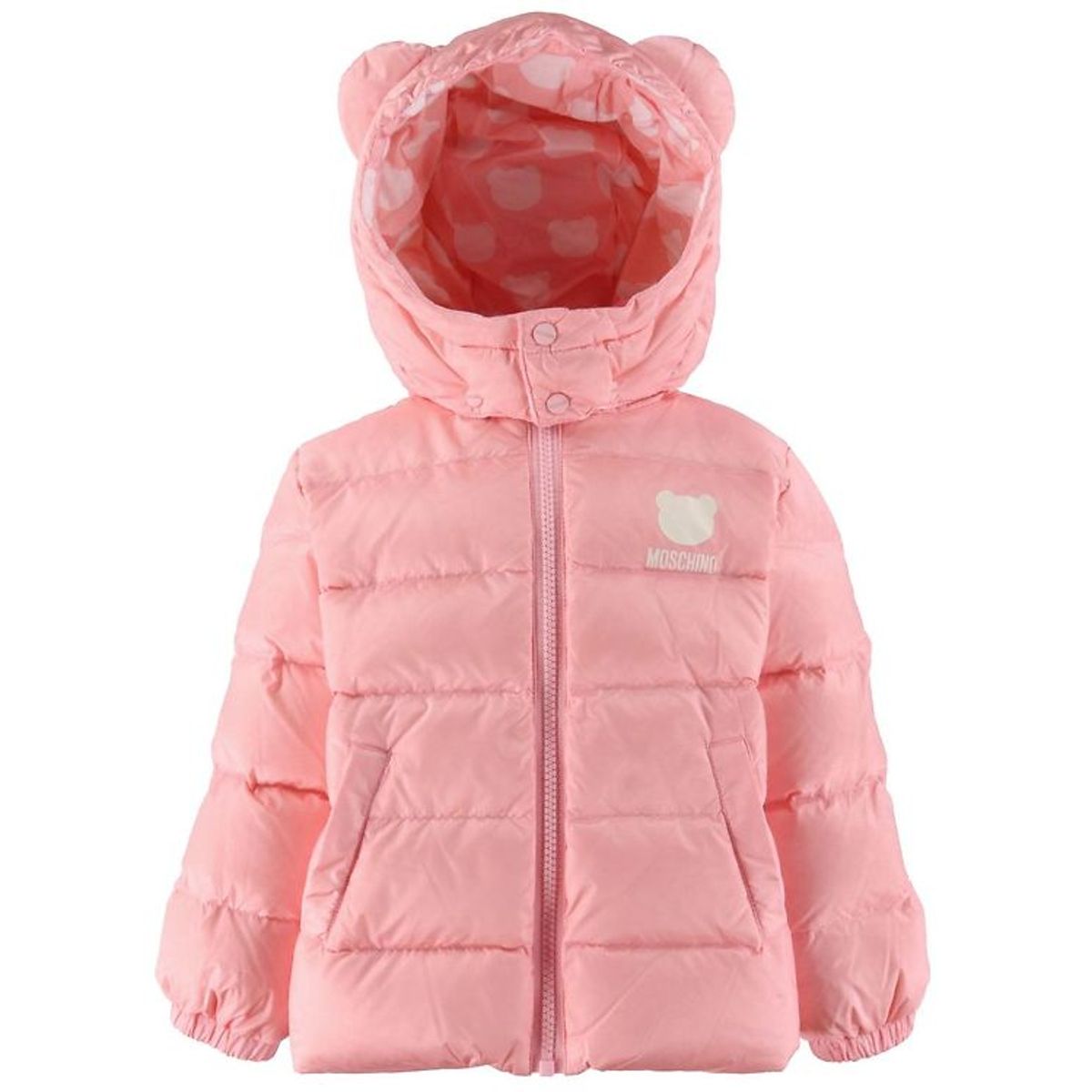 Moschino Dunjakke - Sugar Rose m. Hvid