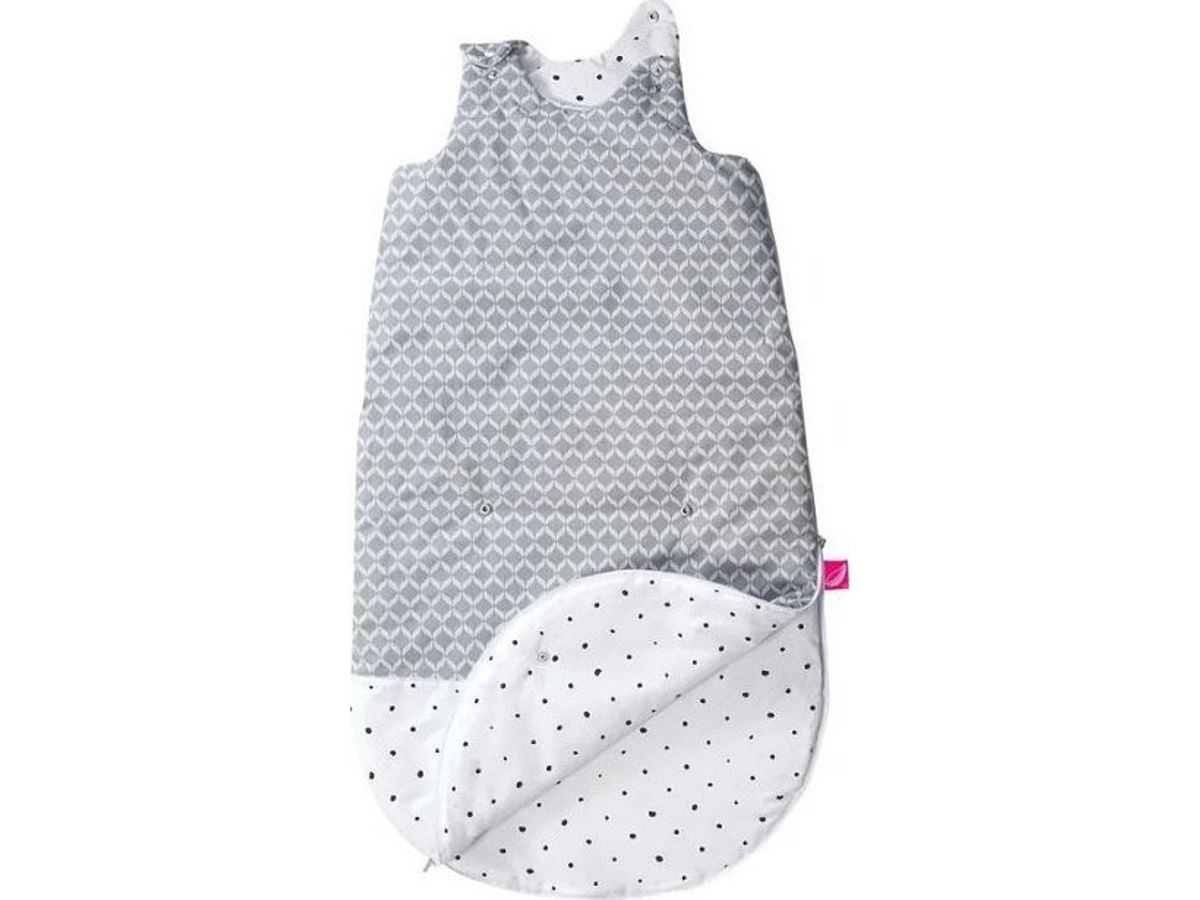 Motherhood Motherhood Muslin Sleeping Bag Zip-A-Round 2In1, Grey Classics, 107/138