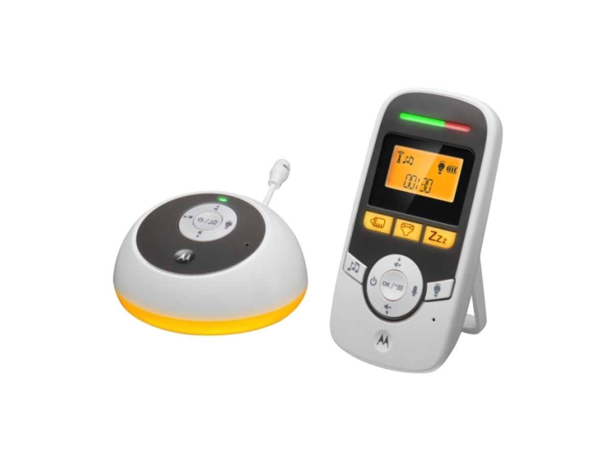 Motorola Mbp161timer, Dect-Babytelefon, 2 Kanaler, 300 M, Flerfarvet, Batteridrevet, Batteridrevet