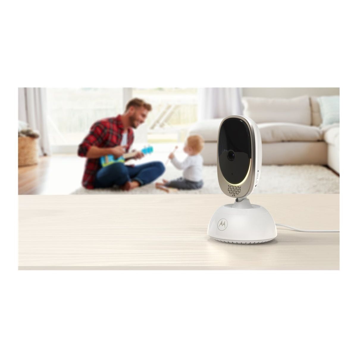 Motorola | Wi-Fi Video Baby Monitor With Mood Light | Vm85 Connect 5.0" | 5" Tft Color Display With 480 X 272 Resolution Lullabies Two-Way Talk Ro