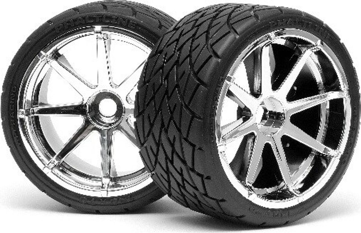 Mounted Phaltline Tire 140x70mm On Blast Wheel Crm - Hp4729 - Hpi Racing