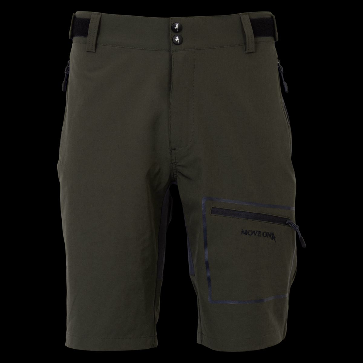 Move On SOLVIK Herre Shorts - Mørk Oliven - S