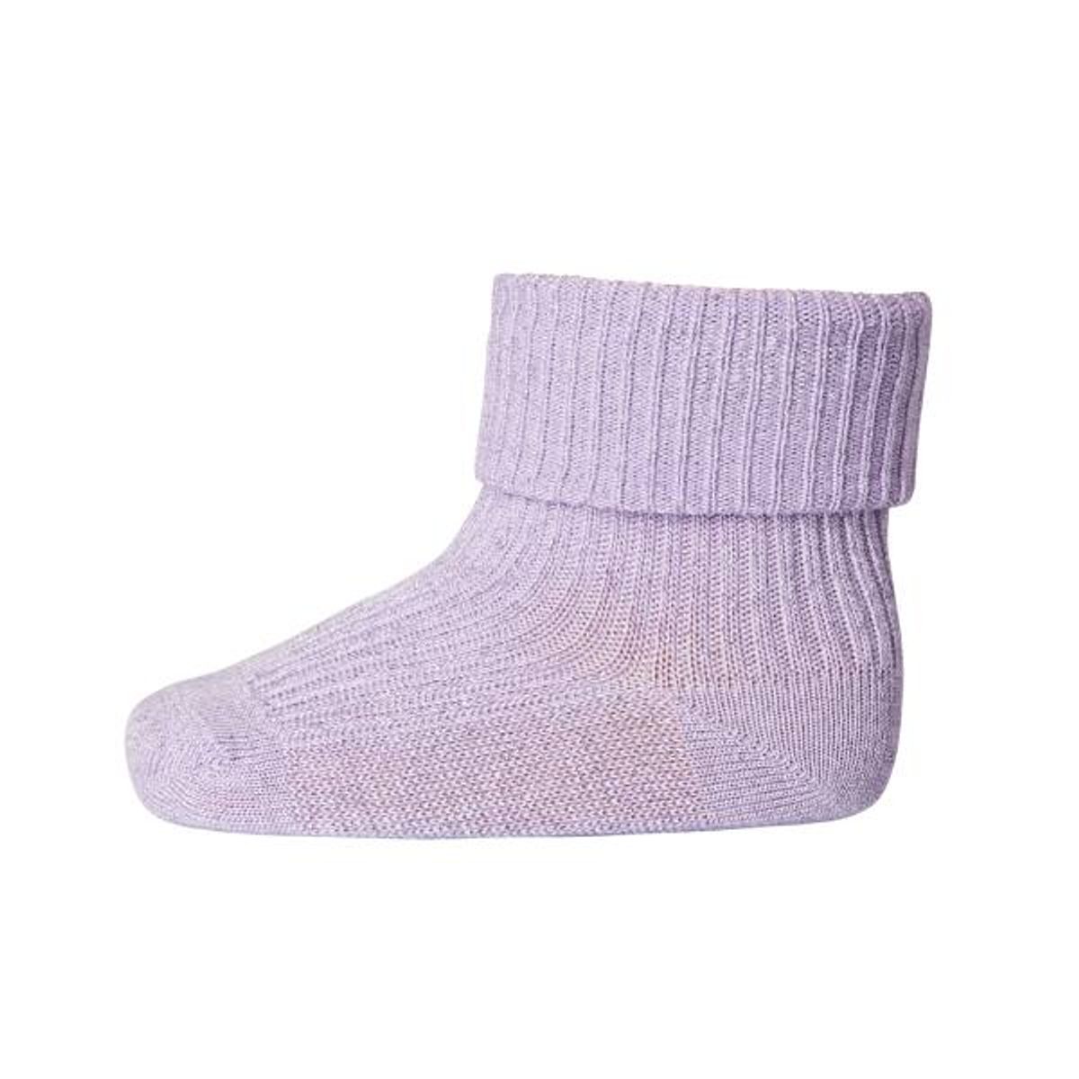 MP Denmark - Ankle Ida Baby Strømper - Purple Glitter - 15-16